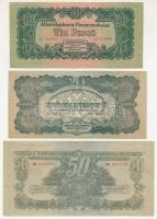 1944. 10P + 20P + 50P "A Vöröshadsereg Parancsnoksága" T:AU-F