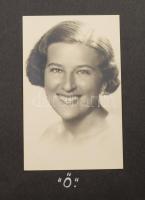 cca 1936-1938 Kisgyörgy Lajosné, szül. Fedor Magda (1914-2017) világ- és Európa-bajnoki ezüstérmes s...