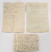 1797-1815 Felvidékről származó dokumentumgyűjtemény, kb. 59 db, közte Nagyszombat, Ürmény, Érsekújvá...