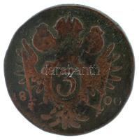 1800E 3kr Cu "I. Ferenc" (Gyulafehérvár / Alba Iulia) T:F