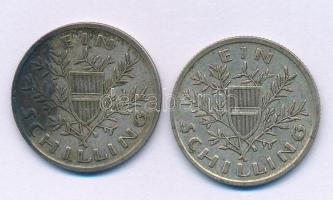 Ausztria 1925. 1Sch Ag + 1926. 1Sch Ag T:XF,VF patina, folt
Austria 1925. 1 Schilling Ag + 1926. 1S...