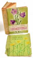 Jávorka Sándor - Csapody Vera: Erdő-mező virágai. A magyar flóra színes kis atlasza. Bp., 1950, Tudományos Könyvkiadó N.V. (Szikra-ny.), 139+(1) p. + 100 (színes és fekete-fehér képtáblák) t. Első kiadás. Kiadói félvászon-kötés, Hozzá az eredeti papírborító kissé sérülten.