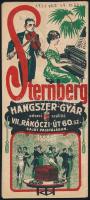 cca 1920 Omnia mozgókép palota műsora, Bp.,Thalia-ny., rengeteg korabeli reklámmal is, színes, litog...