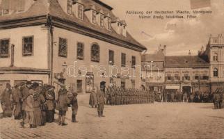 Brassó main square the changing of german guards