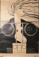 Serge Reggiani (1922-2004): Ceramica Otto, 1985. Reklámplakát, papír, jelzett a plakáton, lapszéli szakadásokkal, feltekerve, 100x69 cm