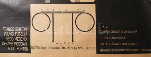 Serge Reggiani (1922-2004): Ceramica Otto, 1985. Reklámplakát, papír, jelzett a plakáton, lapszéli s...