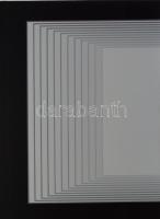 Ottó László (1966-): Origo-metrum [beyond] [20210312]. Akril, vászon, jelzett a hátoldalán. 60x120 c...