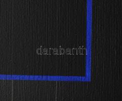 Ottó László (1966-): Origo-metrum [beyond] [20210312]. Akril, vászon, jelzett a hátoldalán. 60x120 c...