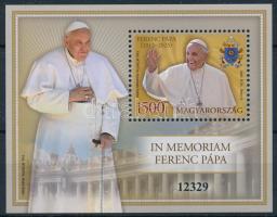 2025 In Memoriam Ferenc pápa blokk