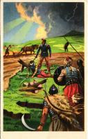 Évszázadokon át a Nyugat védelmében vérzett a magyar. Kiadja az Ereklyés Országzászló Nagybizottsága / Hungarian irredenta propaganda, Treaty of Trianon s: Lamoss (EK)