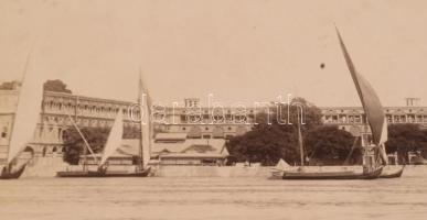 cca 1890-1900 Jean Pascal Sébah (1872-1947): "Kasr el-Nil laktanya, Kairó", nagyméretű fot...