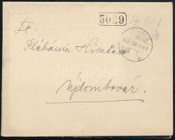 1945 (1. díjszabás) Nyomtatvány 10f készpénzes bérmentesítéssel / Printed matter with handwritten franking "MOHÁCS" - Újdombovár