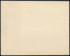 1945 (1. díjszabás) Nyomtatvány 10f készpénzes bérmentesítéssel / Printed matter with handwritten fr...