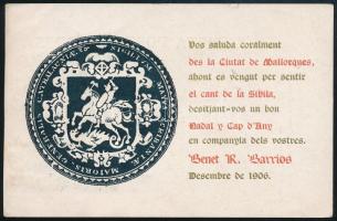 1906 Képeslap Budapestre / Postcard to Hungary