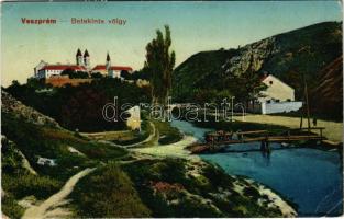 1919 Veszprém, Betekints völgy. Kálmán István kiadása + "KÖZTÁRSASÁG" (EB)