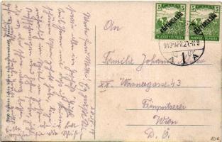 1919 Veszprém, Betekints völgy. Kálmán István kiadása + "KÖZTÁRSASÁG" (EB)