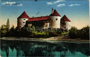 1916 Sziszek, Sisak, Sissek; Stari grad. Ant. Sakar / Öreg vár / old castle (EK)