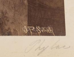 cca 1890-1900 Jean Pascal Sébah (1872-1947): "Phylae intérieur de la galerie Colonnade du Nord&...