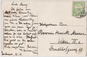 Érsekújvár, Nové Zámky; Vasúti fasor, kerékpáros férfi. Vasúti levelezőlapárusítás 3678. / railway p...