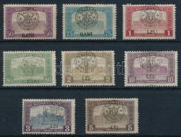 Kolozsvár 1919 Parlament 8 db bélyeg Signed: Bodor