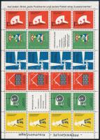 Német Szociális segélybélyeg 24-es teljes ívben