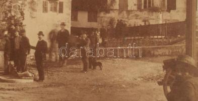 cca 1890-1900 Bartolomeo Borri (1842-1924): Görögország, Korfu, "Porta Reale" (lebontották...