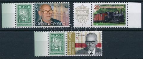 2025 3 db klf megszemélyesített bélyeg Híres filatelisták