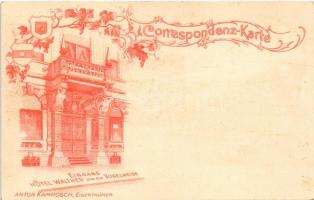 Bolzano, Bozen (Südtirol); Kamposch's Hotel Walther von der Vogelweide / hotel advertisement, g...