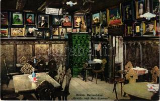 Bolzano, Bozen (Südtirol); Batzenhäusl, Braith- und Mali-Zimmer / inn and restaurant, interior. Gerstenberger &amp; Müller