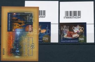 2025 98. Bélyegnap Szolnok ívsarki vonalkódos sor + blokk