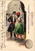 1900 Pola, Pula; Marine-Casino Lumpenball Faschings-Dienstag 1900. K.u.K. Kriegsmarine / Lumpenbál Húshagyókedden a Haditengerészeti kaszinóban / Austro-Hungarian Navy, Shrove Tuesday ball in the Marine Casino. Dr. Trenkler Co. C. 2. Photaqu. s: Willy Werner