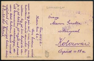 1918 Tábori posta képeslap / Field postcard "K.u.k. Reservespital in Lőcse"
