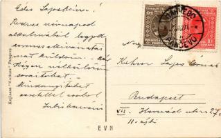 1927 Pancsova, Pancevo; cukrászda, fagylaltoskocsi, üzletek, optika / confectionery, ice cream stand...