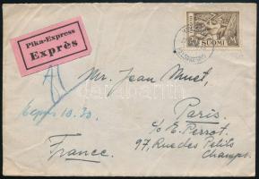 1946 Expressz levél Párizsba / Express cover to Paris
