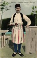 Sarajevo, Kavedzija / Türkischer Cafetier. Postkarten Serie Land u. Leute in Bosnien und der Herzegovina. Kunstverlag Cappon No. 419. / Bosnian folklore, Turkish café's waiter