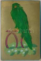 Papagáj - igazi tollakkal / Parrot - with real feathers