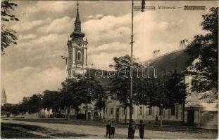 1915 Szávaszentdemeter, Mitrovitz an der Save, Sremska Mitrovica; Római katolikus templom. L. Topalovic kiadása / Catholic church (r)