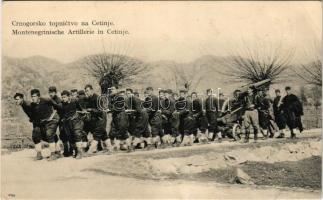 Cetinje, Cettinje, Cettigne; Crnogosrko topnictvo / Montenegrinische Artillerie / Montenegrin military, artillery (r)