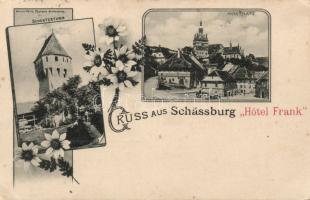 1898 Segesvár with market square (EK)