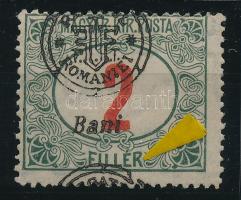 Nagyvárad 1919 Portó 2f lemezhibával a felülnyomatban / with plate variety Signed: Bodor