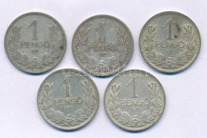 1926-1939. 1P Ag (5xklf) teljes sor! T:XF-F patina
Adamo P6