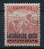 Nyugat-Magyarország III. 1921 Arató 40f próbanyomat / proof. Sign: Bodor