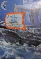 Herpai Zoltán (1951-2011): Reménység szele, 1979. Filmplakát, ofszet, papír, jelzett a plakáton, Offset és Játékkártya Nyomda, hajtásnyomokkal, kisebb lapszéli szakadásokkal, 80x56,5 cm