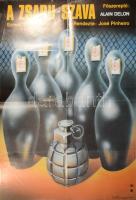 Merczel Péter (1956-): A zsaru szava, 1987. Filmplakát, ofszet, papír, jelzett a plakáton, Offset és Játékkártya Nyomda, MOKÉP, 81,5x56 cm