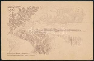 1917 Tábori posta levelezőlap / Field postcard "ALEXANDER BOBROWSKI VII./63. Feldbaon 2 Komp&qu...