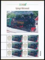 2025 Gyöngyi Mátravasút megszemélyesített hatos kisív dísztokban