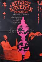 Sándor Margit (1927-): Strucc kávéház, 1975. Filmplakát, papír, jelzett a plakáton, Egyetemi Nyomda, hajtásnyomokkal, lapszéli kisebb szakadásokkal, 57x38,5 cm