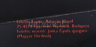 Sándor Margit (1927-): Strucc kávéház, 1975. Filmplakát, papír, jelzett a plakáton, Egyetemi Nyomda,...