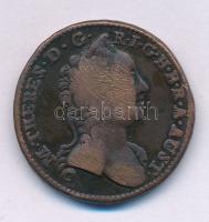 1760W 1kr Cu "Mária Terézia" T:VF patina