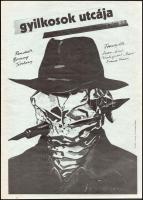 Gyilkosok utcája, fénymásolással sokszorosított plakát, papír, 41,5x30 cm